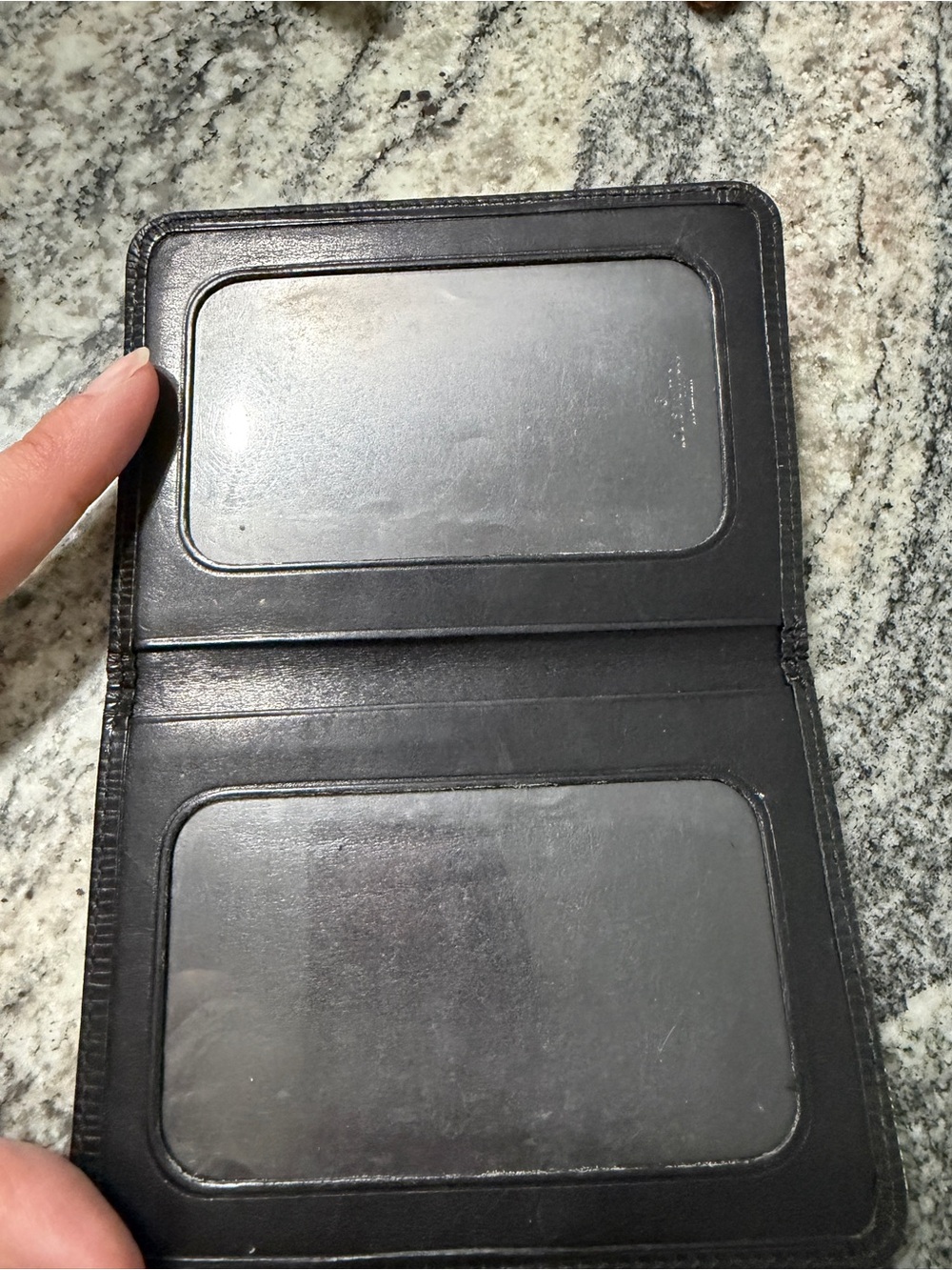 Louis Vuitton Black Epi Leather Card Sleeve - Picture 4 of 5